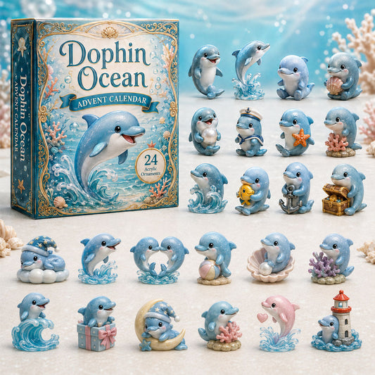 Dolphin Ocean Advent Calendar 2026 - 24-Day Festive Countdown
