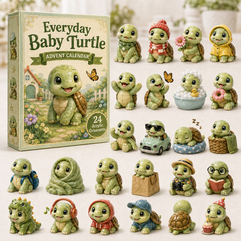 Everyday Baby Turtle Advent Calendar 2026 - 24-Day Festive Countdown