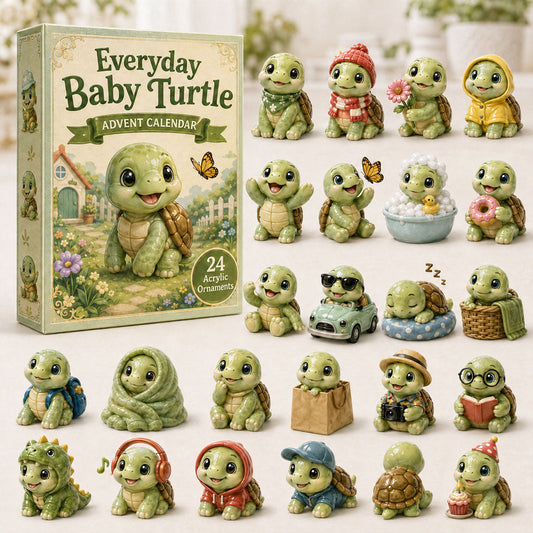 Everyday Baby Turtle Advent Calendar 2026 - 24-Day Festive Countdown