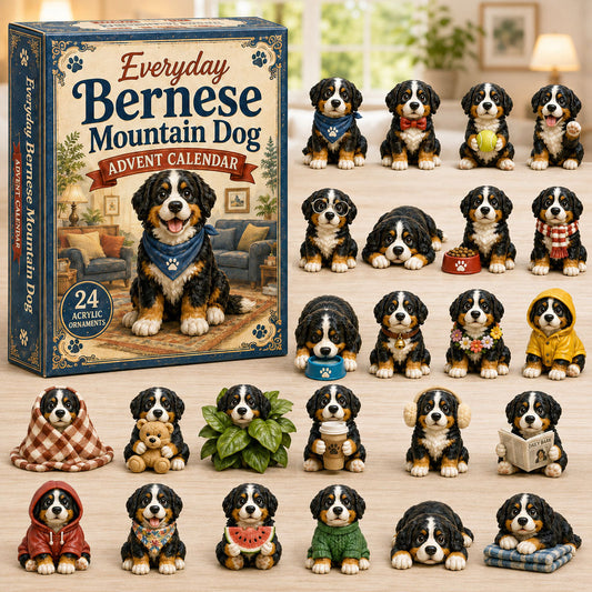 Everyday Bernese Mountain Dog Advent Calendar 2026 - 24-Day Festive Countdown