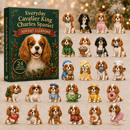 Everyday Cavalier King Charles Spaniel Advent Calendar 2026 - 24-Day Festive Countdown