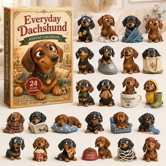 Everyday Dachshund Advent Calendar 2026 - 24-Day Festive Countdown