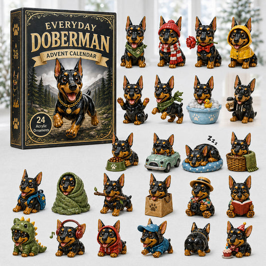 Everyday Doberman Advent Calendar 2026 - 24-Day Festive Countdown