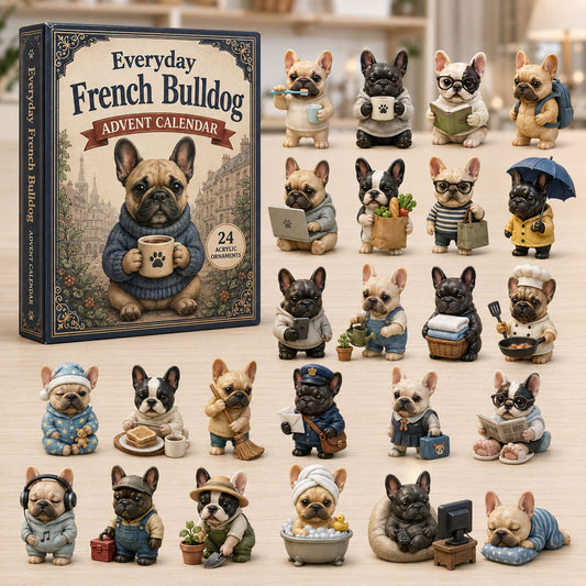 Everyday French Bulldog Advent Calendar 2026 - 24-Day Festive Countdown