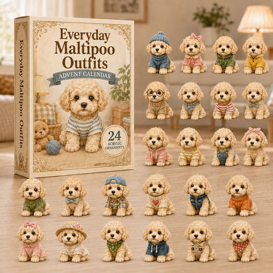 Everyday Maltipoo Outfits Advent Calendar 2026 - 24-Day Festive Countdown