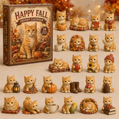 Fall Ginger Cat Advent Calendar 2026 - 24-Day Festive Countdown