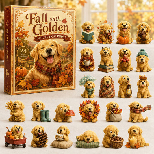 Fall With Golden Advent Calendar 2026 - 24-Day Festive Countdown