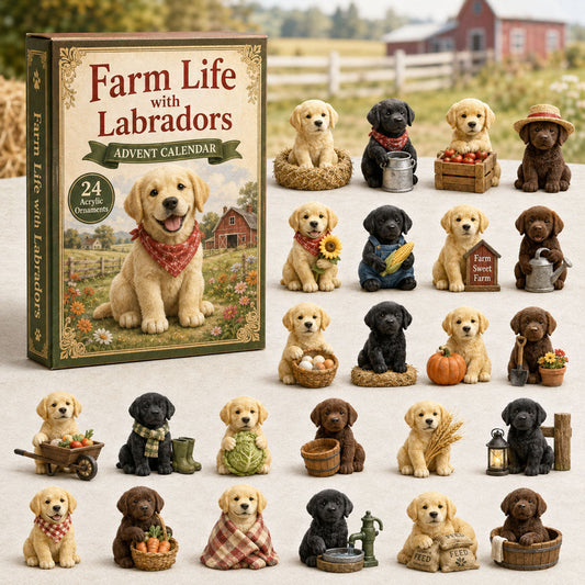Farm Life Labrador Advent Calendar 2026 - 24-Day Festive Countdown