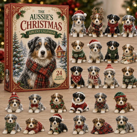 Festive Australian Shepherd Advent Calendar 2026 - 24-Day Festive Countdown
