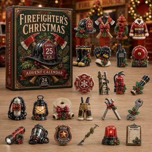Firefighter Christmas Advent Calendar 2026 - 24-Day Festive Countdown