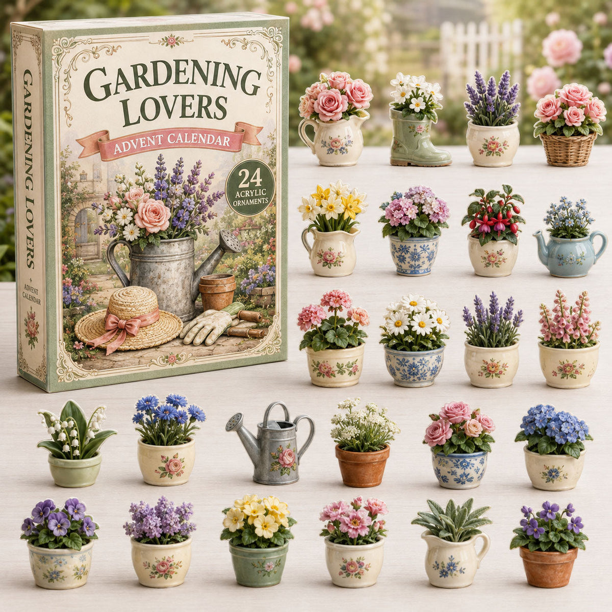 Floral Garden Advent Calendar 2026 - 24-Day Festive Countdown