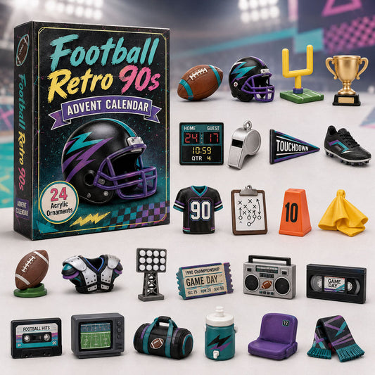 Football Retro 90s Advent Calendar 2026 - 24-Day Festive Countdown