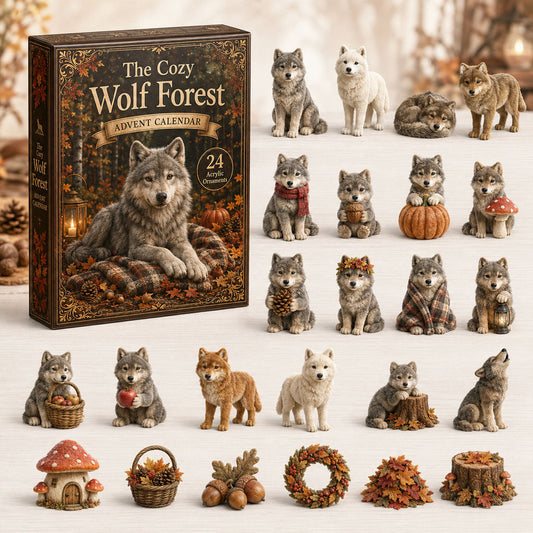 Forest Wolf Advent Calendar 2026 - 24-Day Festive Countdown
