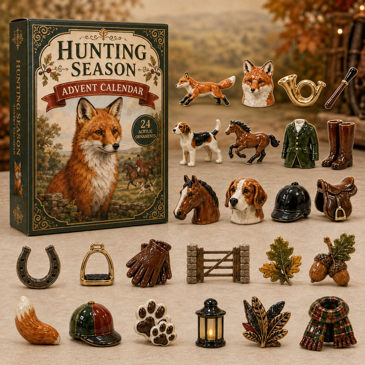 Fox Hunting Season Advent Calendar 2026 - 24-Day Festive Countdown