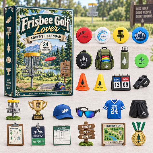 Frisbee Golf Lover Advent Calendar 2026 - 24-Day Festive Countdown