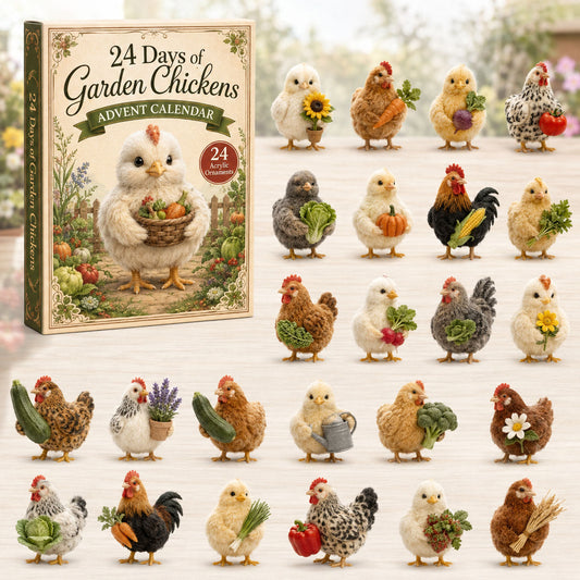 Garden Chicken Advent Calendar 2026 - 24-Day Festive Countdown