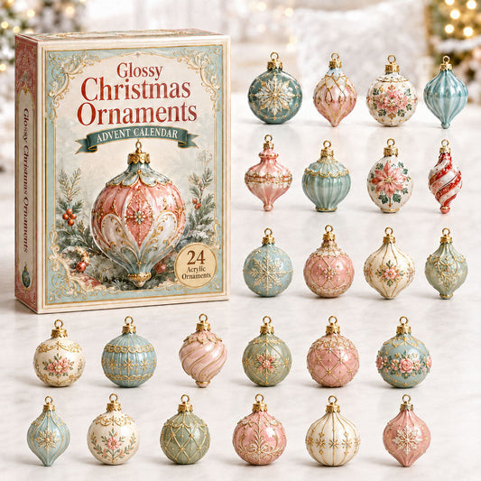 Glossy Christmas Advent Calendar 2026 - 24-Day Festive Countdown