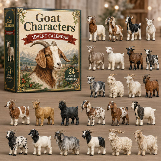 Goat Characters Advent Calendar 2026 - 24-Day Festive Countdown