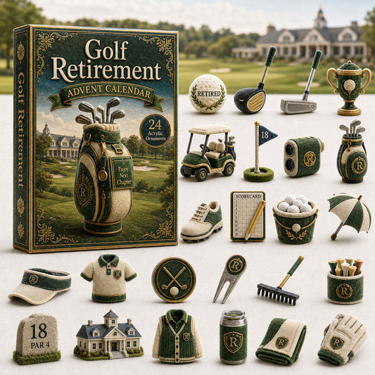 Golf Retirement Advent Calendar 2026 - 24-Day Festive Countdown
