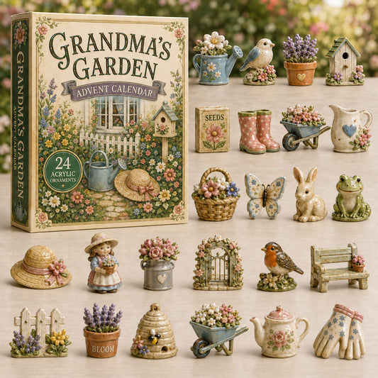 Grandmas Cottage Garden Advent Calendar 2026 - 24-Day Festive Countdown