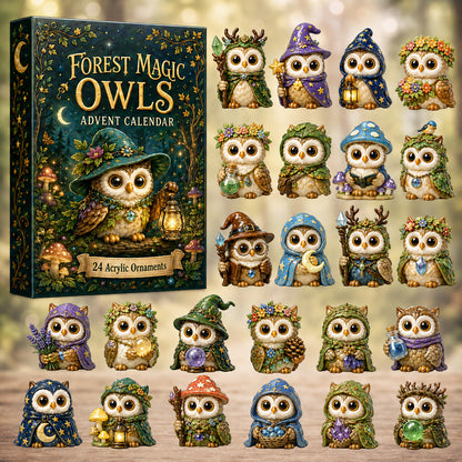 Forest Magic Owls Advent Calendar 2026 - 24-Day Festive Countdown