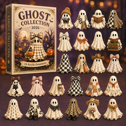 HALLOWEEN KICKOFF 40% OFF - Ghost Collection Advent Calendar 2026 - 24-Day Festive Countdown, Acrylic Charms Blind Box - Gift For Family & Friends AC0HT472