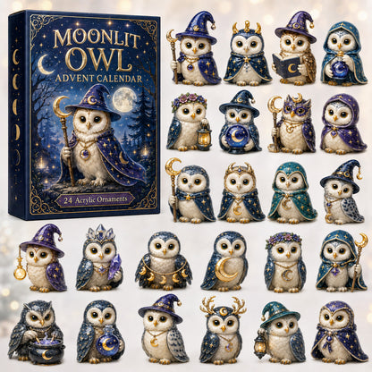 Moonlit Owl Advent Calendar 2026 - 24-Day Festive Countdown
