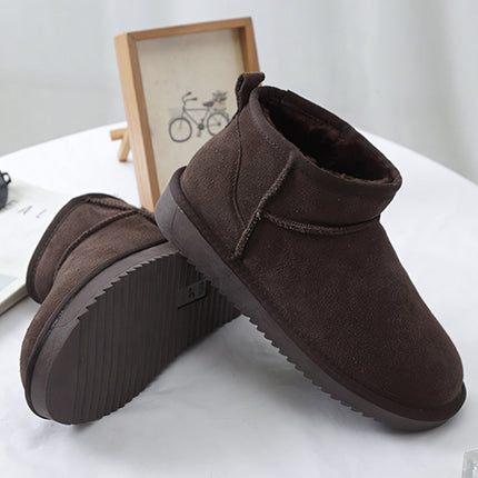 Bottes d’hiver ultra courtes pour femmes avec soutien de la voûte plantaire | Bottines en suède pour cheville