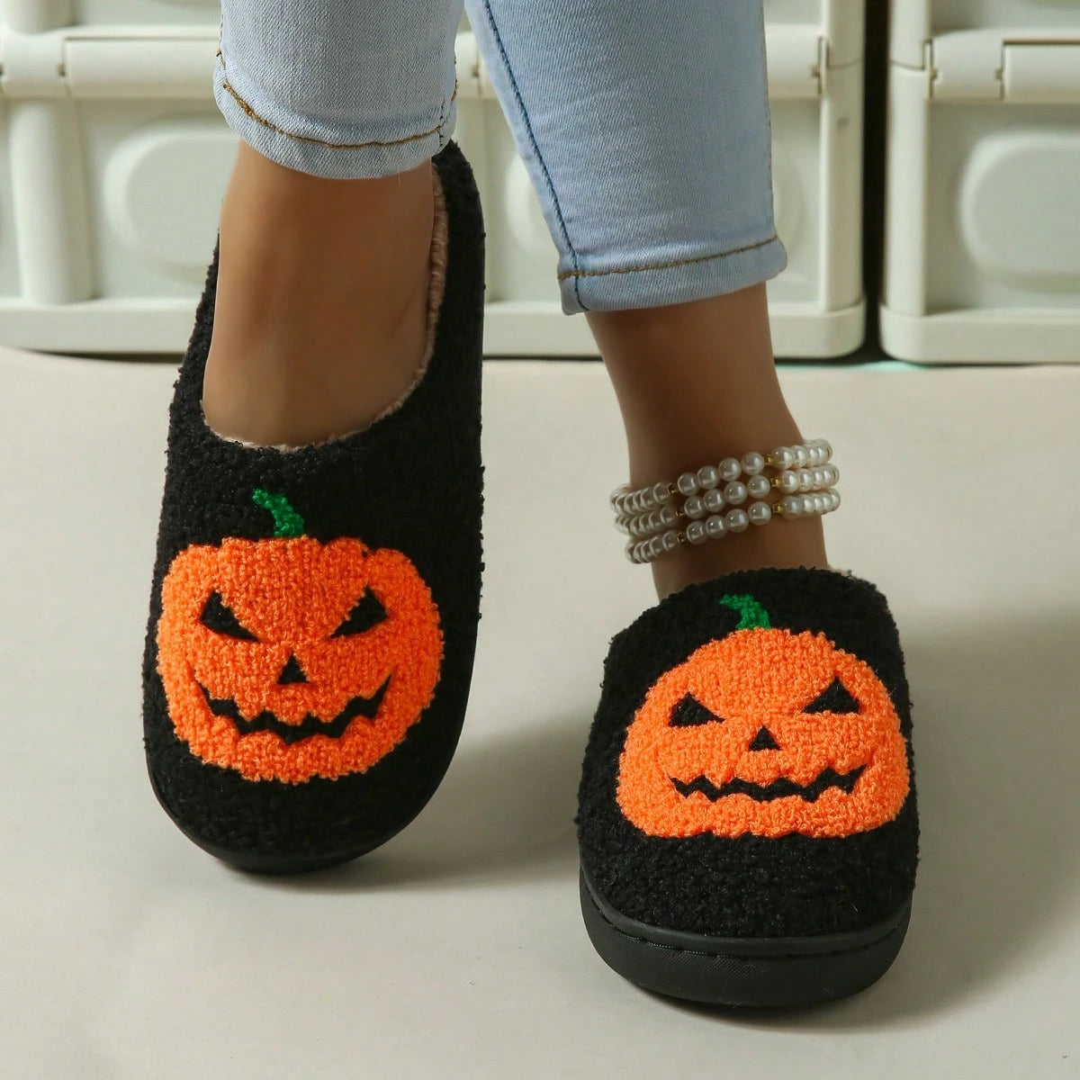 Chaussons Halloween Effrayants HUMTTO