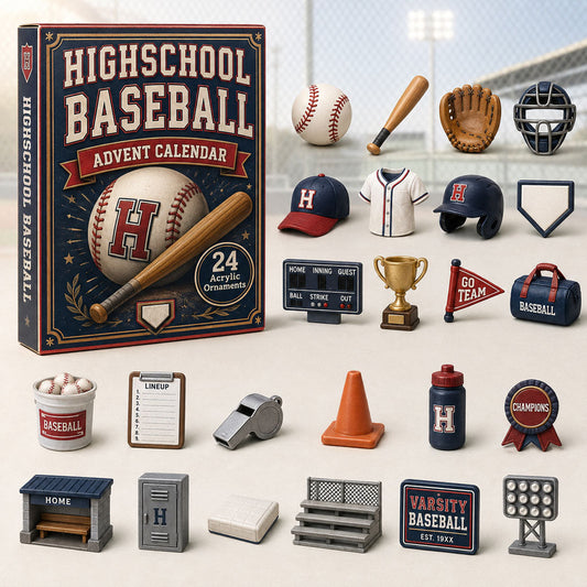 Highschool Baseball Advent Calendar 2026 - 24-Day Festive Countdown