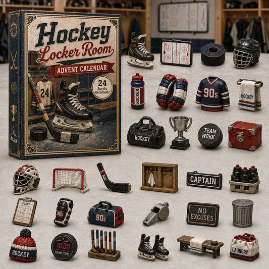 Hockey Locker Room Advent Calendar 2026 - 24-Day Festive Countdown