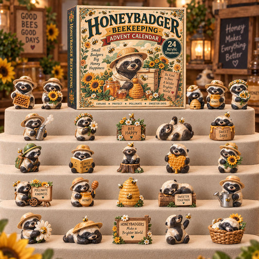 Honey Badger Beekeeping Advent Calendar 2026 - 24-Day Festive Countdown