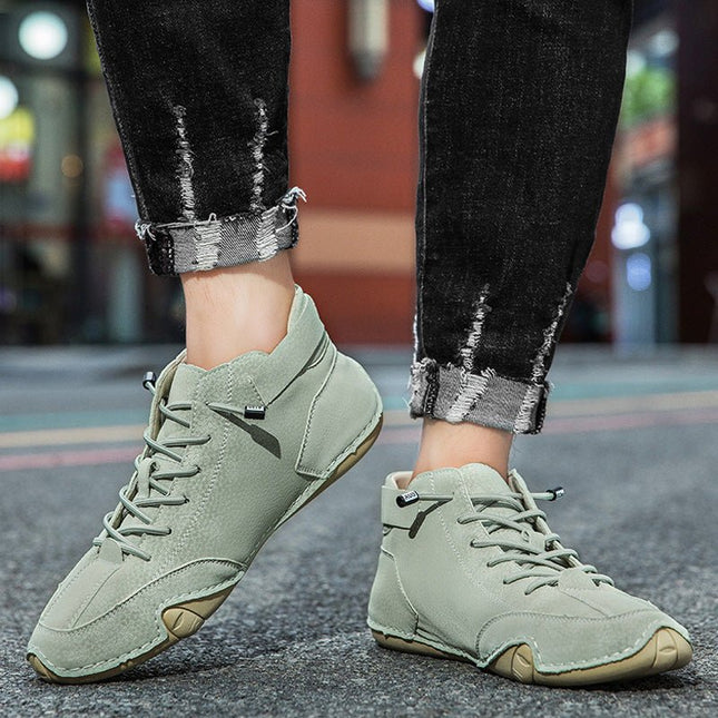 Unisex Orthopedic Leather Boots |  Barefoot Shoes with Wide Foot-Shaped Toe Box & Arch Support