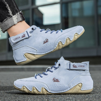 Unisex Orthopedic Leather Boots |  Barefoot Shoes with Wide Foot-Shaped Toe Box & Arch Support