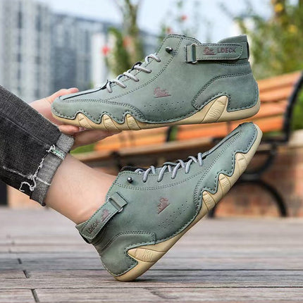 Unisex Orthopedic Leather Boots |  Barefoot Shoes with Wide Foot-Shaped Toe Box & Arch Support