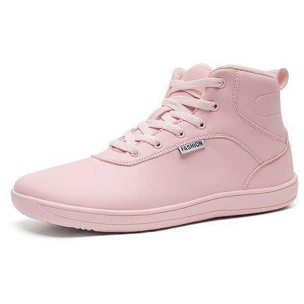 Unisex Warm Winter Boots | Wide Toe Leather Style Barefoot Shoes