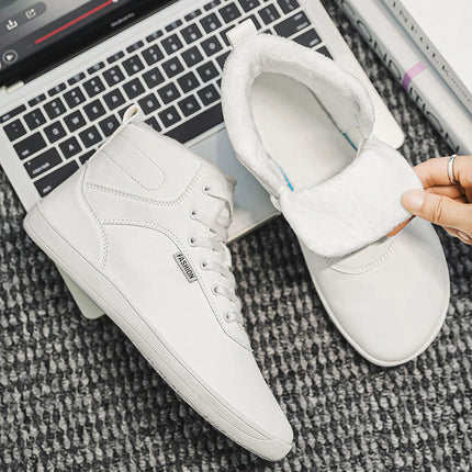 Unisex Warm Winter Boots | Wide Toe Leather Style Barefoot Shoes