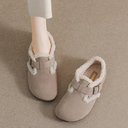 Sabots confortables pour femmes en suède avec soutien de la voûte plantaire | Chaussures doublées en fausse fourrure