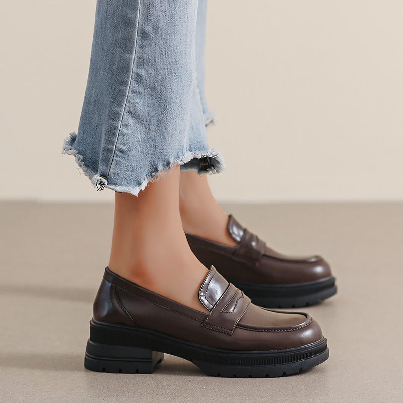 Mocassins Épais à Enfiler pour Femme – Chaussures Confort Larges pour Soulagement de la Douleur