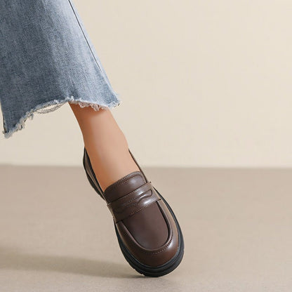 Mocassins Épais à Enfiler pour Femme – Chaussures Confort Larges pour Soulagement de la Douleur