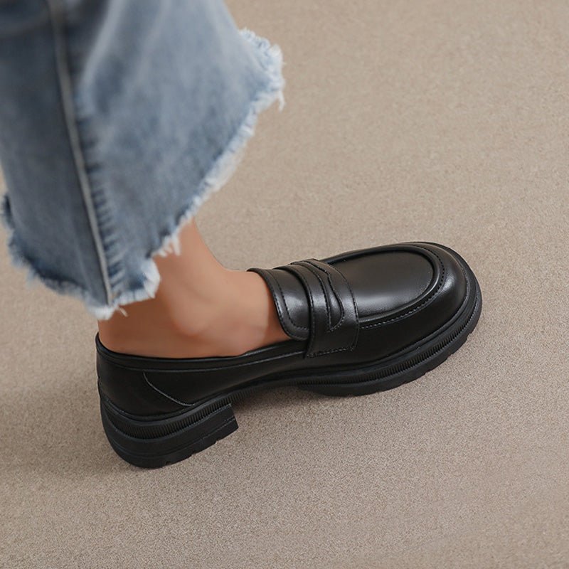 Mocassins Épais à Enfiler pour Femme – Chaussures Confort Larges pour Soulagement de la Douleur