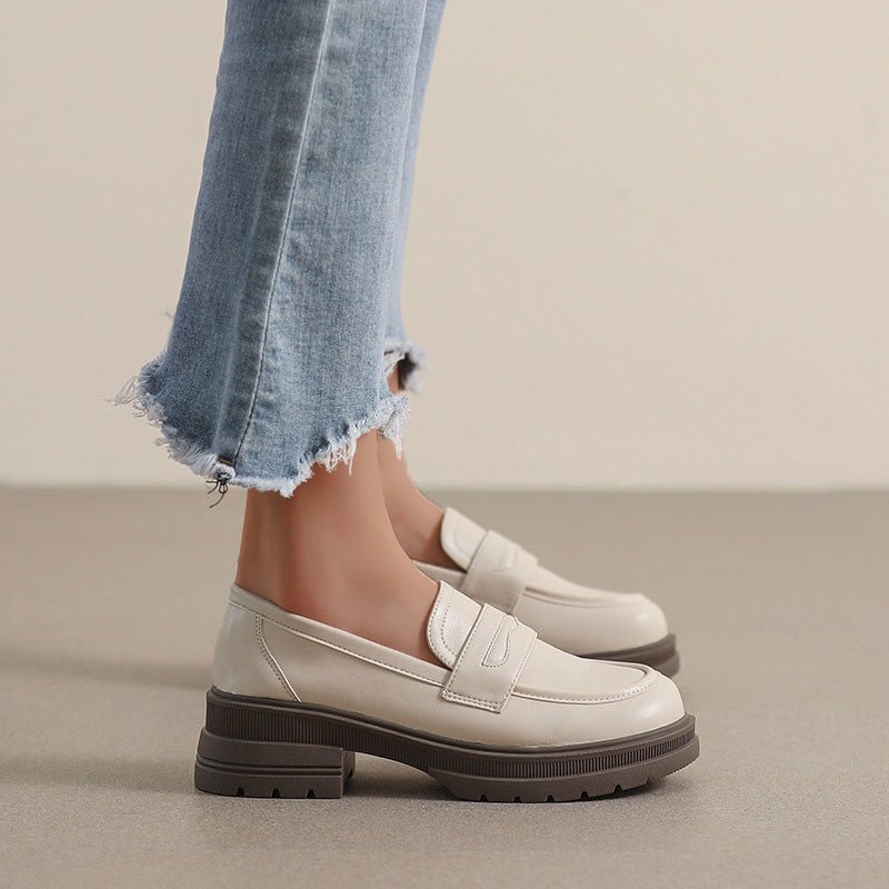 Mocassins Épais à Enfiler pour Femme – Chaussures Confort Larges pour Soulagement de la Douleur