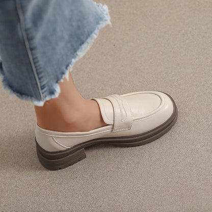 Mocassins Épais à Enfiler pour Femme – Chaussures Confort Larges pour Soulagement de la Douleur