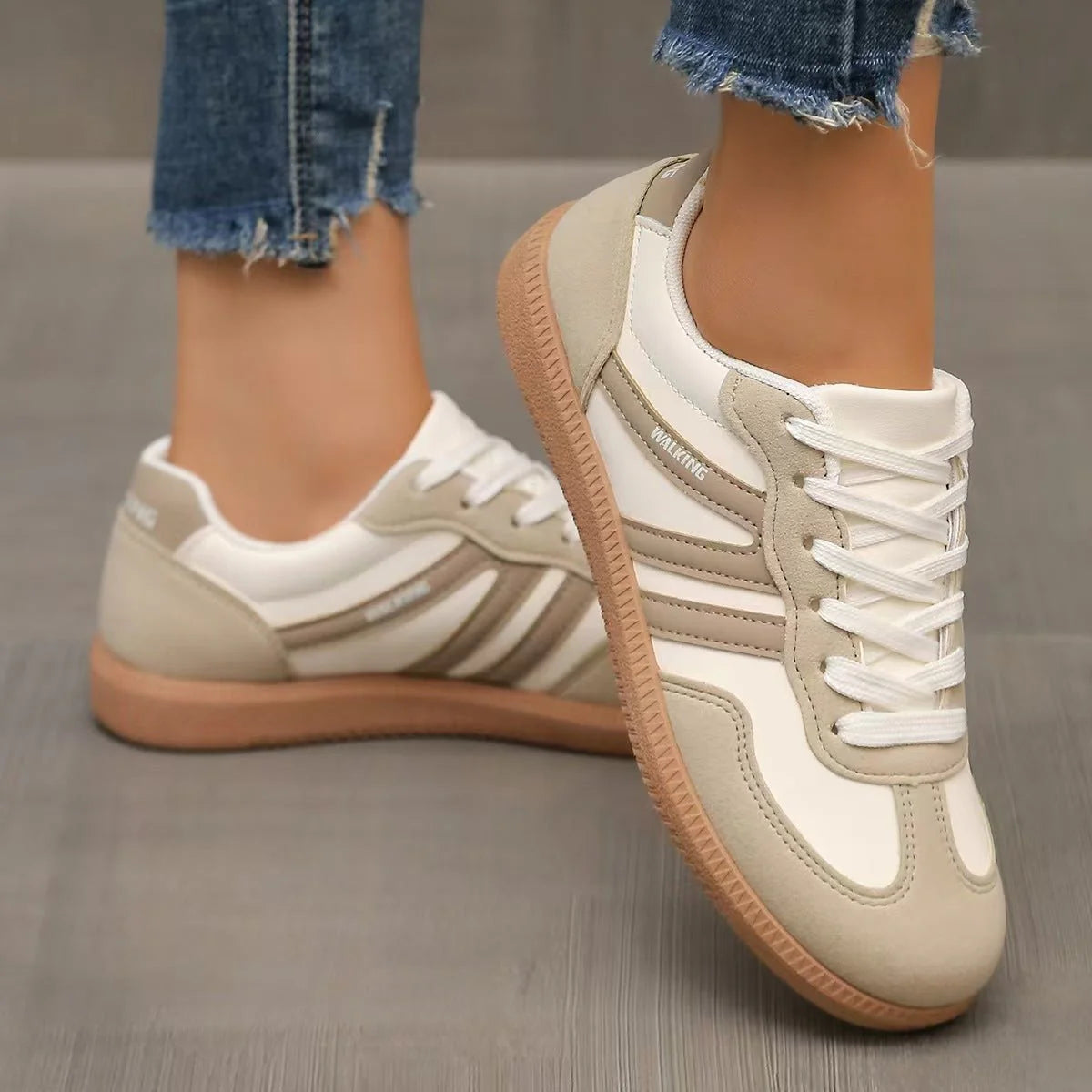 Extra Wide Fit Suede Trainers for Women | Orthopedic Support & Everyday Comfort