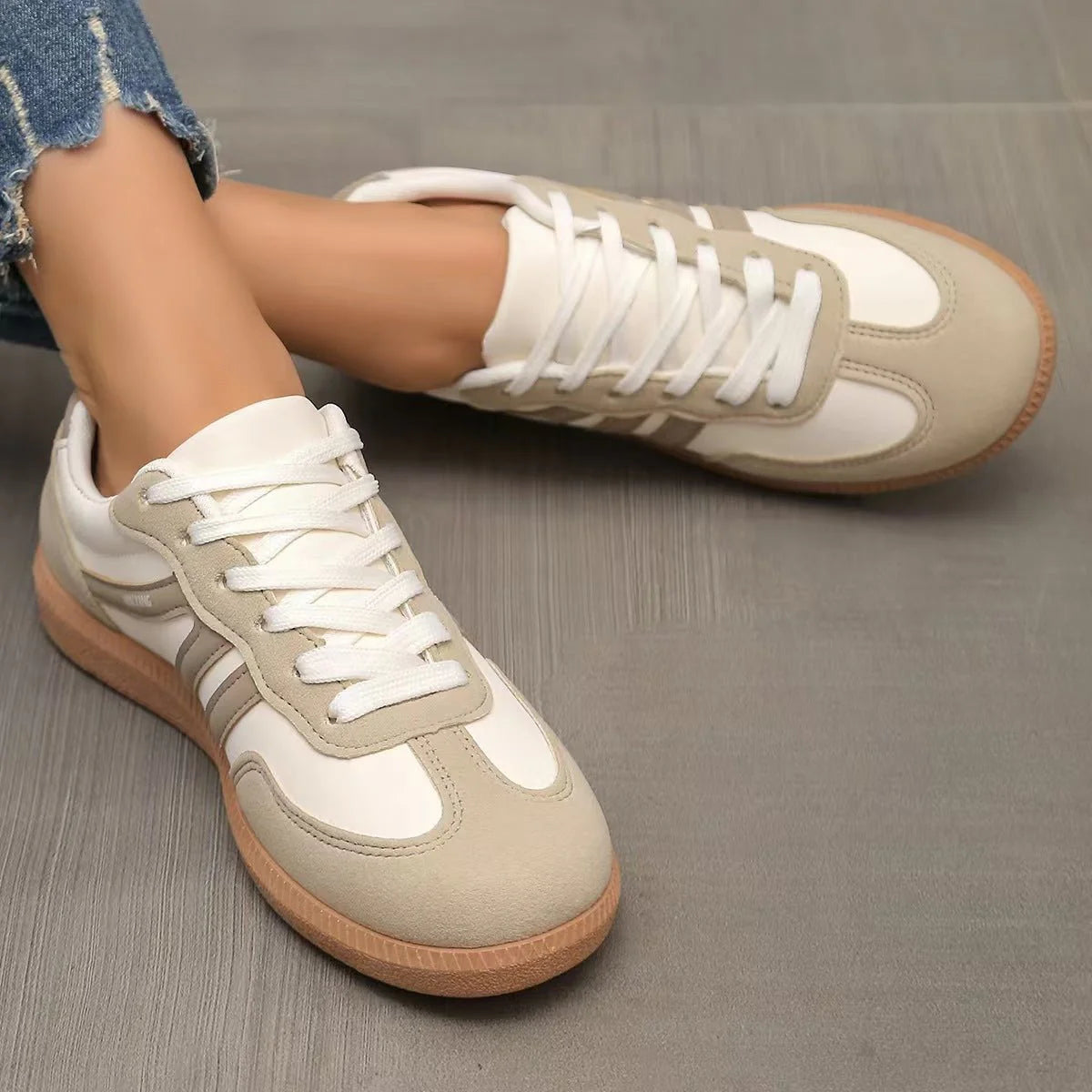Extra Wide Fit Suede Trainers for Women | Orthopedic Support & Everyday Comfort