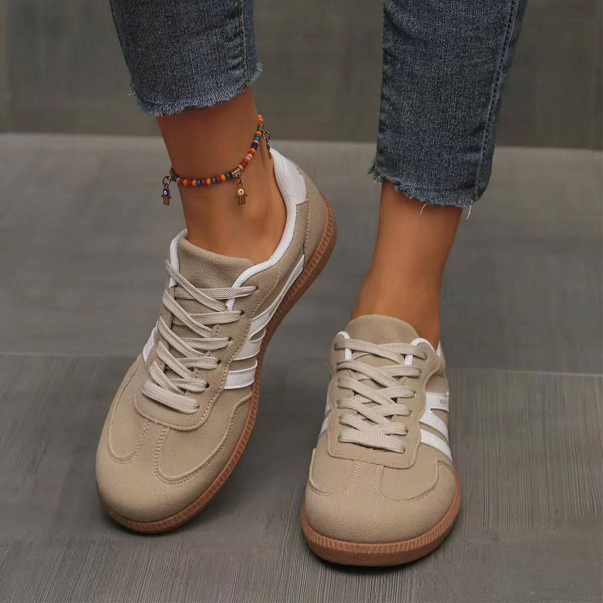 Extra Wide Fit Suede Trainers for Women | Orthopedic Support & Everyday Comfort