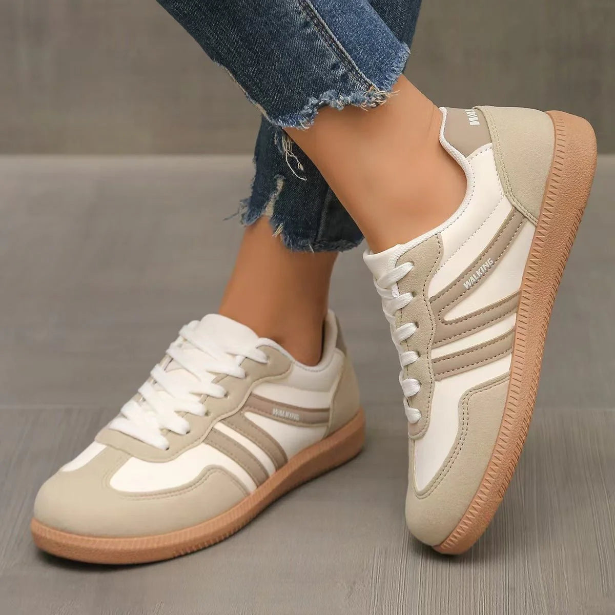 Extra Wide Fit Suede Trainers for Women | Orthopedic Support & Everyday Comfort