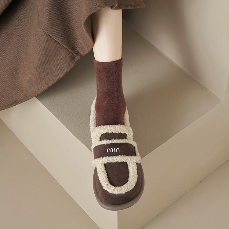 Chaussures mocassins orthopédiques pour femmes | Mocassins d’intérieur en suède vegan chaud à enfiler