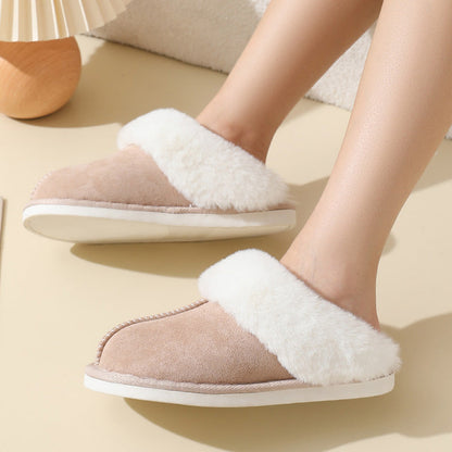 Chaussons Confortables et Chauds pour Femme – Fausse Fourrure, Antidérapants, Soin des Pieds