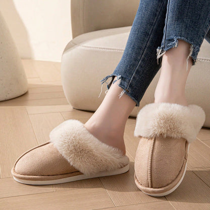 Chaussons Confortables et Chauds pour Femme – Fausse Fourrure, Antidérapants, Soin des Pieds